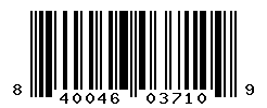 UPC barcode number 840046037109