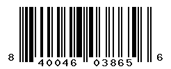 UPC barcode number 840046038656