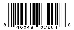 UPC barcode number 840046039646