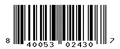 UPC barcode 840053024307