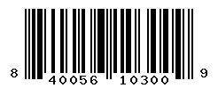 UPC barcode number 840056103009