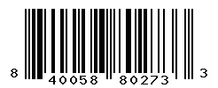 UPC barcode number 840058802733