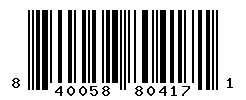 UPC barcode number 840058804171