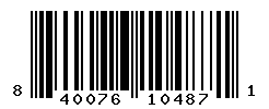 UPC barcode number 840076104871