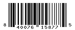 UPC barcode number 840076158775