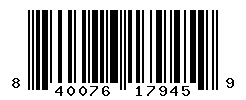 UPC barcode number 840076179459