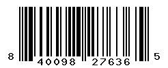 UPC barcode number 840098276365