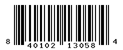UPC barcode number 840102130584