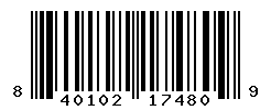 UPC barcode number 840102174809