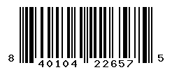 UPC barcode number 840104226575