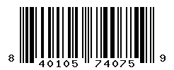 UPC barcode number 840105740759