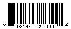 UPC barcode number 840146223112