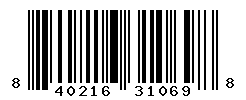 UPC barcode number 840216310698