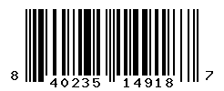 UPC barcode number 840235149187