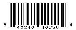 UPC barcode number 840240403564