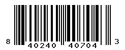 UPC barcode number 840240407043