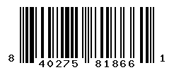 UPC barcode number 840275818661