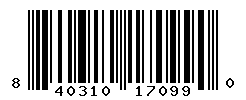 UPC barcode number 840310170990