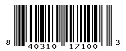 UPC barcode number 840310171003