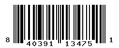UPC barcode number 840391134751