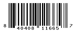 840408116657 barcode
