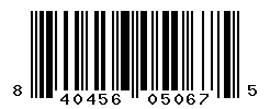 UPC barcode number 840456050675