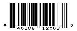 UPC barcode number 840586120637