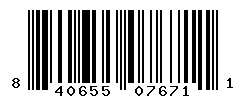 UPC barcode number 840655076711