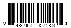 UPC barcode number 840762021031