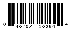 UPC barcode number 840797102644