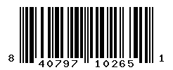 UPC barcode number 840797102651