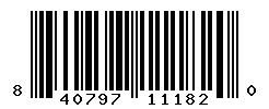 UPC barcode number 840797111820