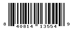 UPC barcode number 840814135549