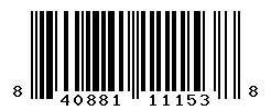 UPC barcode number 840881111538