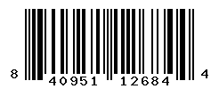 UPC barcode number 840951126844