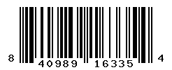UPC barcode number 840989163354