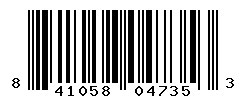 UPC barcode number 841058047353