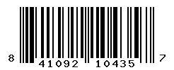 upc 841092104357 barcode image