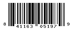 UPC barcode number 841163051979
