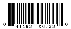 UPC barcode number 841163067338
