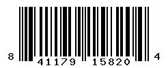 UPC barcode number 841179158204