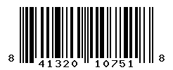 UPC barcode number 841320107518