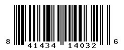 UPC barcode number 841434140326