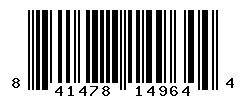 UPC barcode number 841478149644