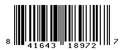 UPC barcode number 841643189727