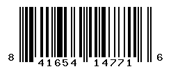 UPC barcode number 841654147716