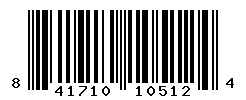 UPC barcode number 841710105124