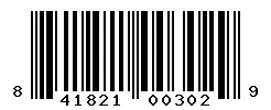 UPC barcode 841821003029
