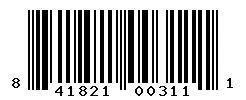 UPC barcode 841821003111