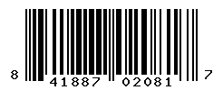 UPC barcode number 841887020817